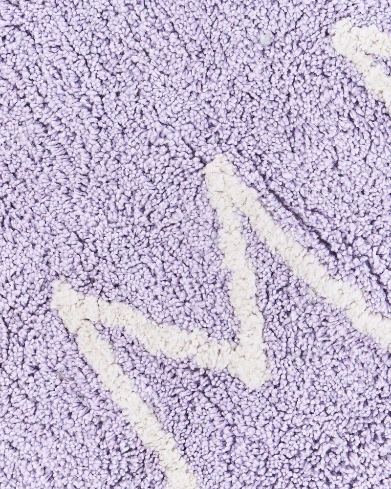 Beliani Vaikiškas kilimas VURGUN šviesiai violetinis ø 120 cm medvilninis