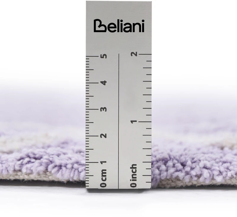 Beliani Vaikiškas kilimas VURGUN šviesiai violetinis ø 120 cm medvilninis
