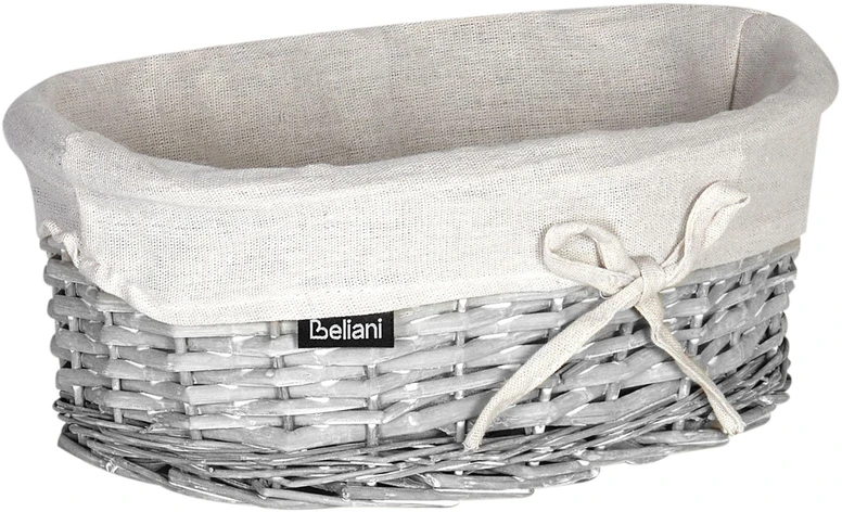 Beliani VAKARI 5 krepšių rinkinys, gluosnis, baltas, 55/89 l