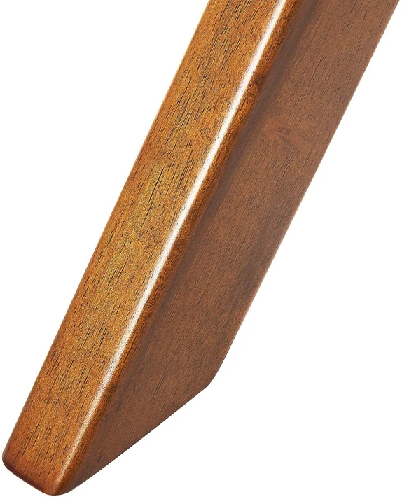 Beliani Valgomasis stalas TYMIS tamsaus raudonmedžio spalvos 120 cm