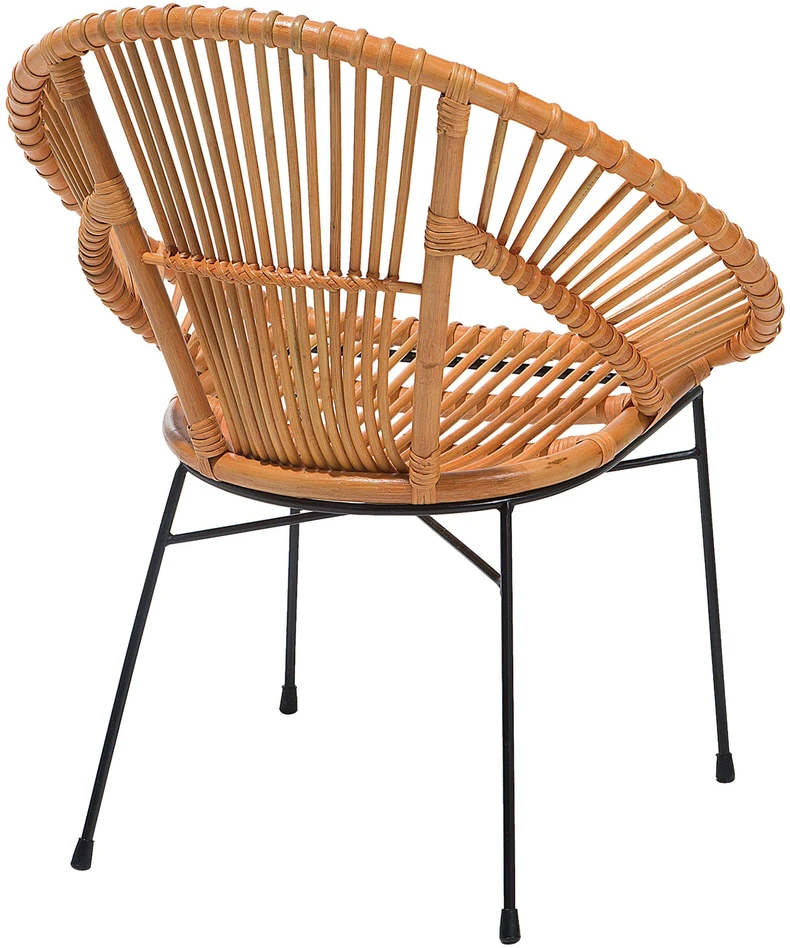 Beliani Valgomojo kėdė SARITA Rattan Natural