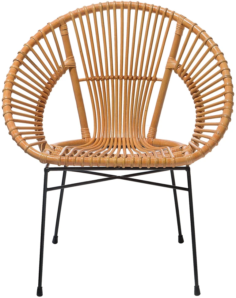 Beliani Valgomojo kėdė SARITA Rattan Natural