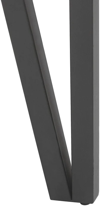 Beliani Valgomojo stalas ADENA pilkas betono efekto 150 cm 90 cm