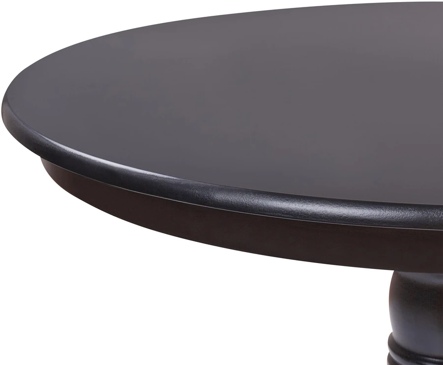 Beliani Valgomojo stalas AKRON juodas 100 cm