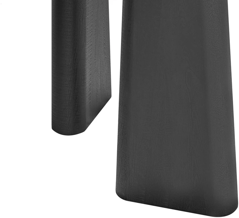 Beliani Valgomojo stalas ATLIN juodos spalvos 180 cm 90 cm