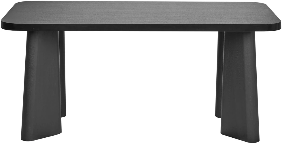 Beliani Valgomojo stalas ATLIN juodos spalvos 180 cm 90 cm