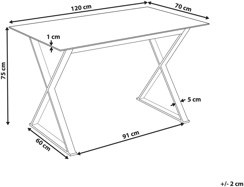 Beliani Valgomojo stalas ATTICA baltas 120 cm 70 cm grūdintas stiklas