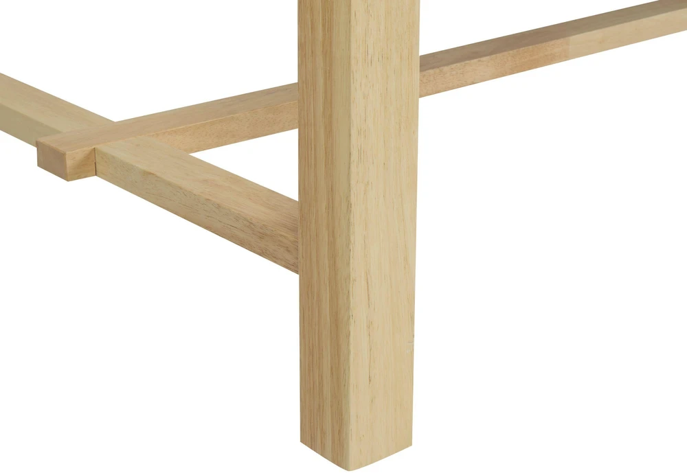 Beliani Valgomojo stalas BARNES natūralaus uosio spalvos, 160 cm x 90 cm