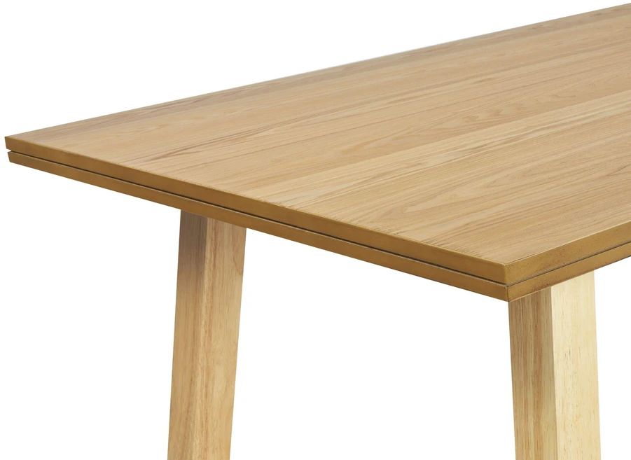 Beliani Valgomojo stalas BARNES natūralaus uosio spalvos, 160 cm x 90 cm