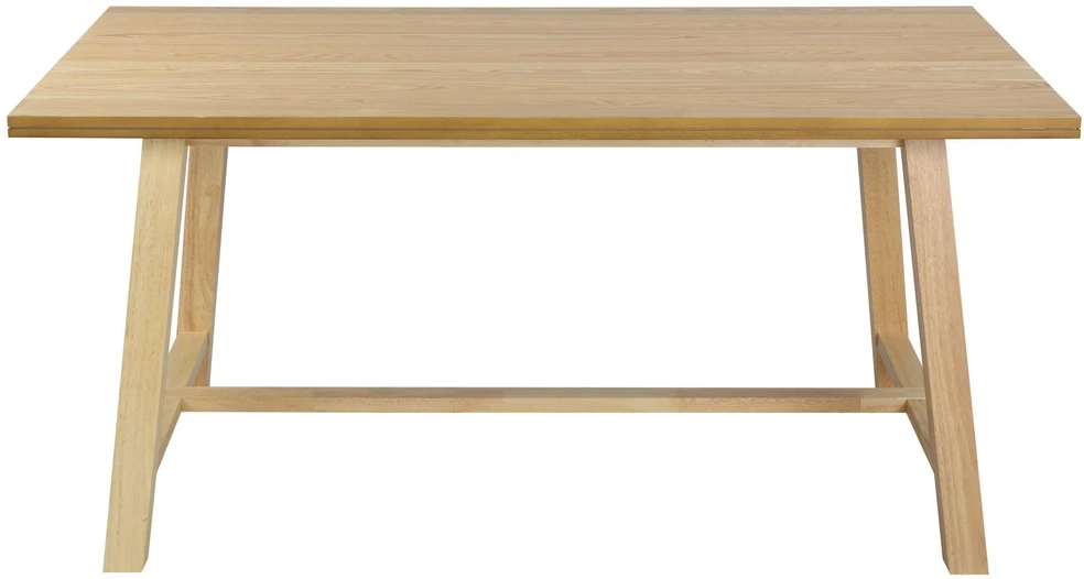 Beliani Valgomojo stalas BARNES natūralaus uosio spalvos, 160 cm x 90 cm