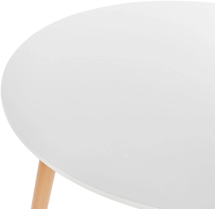 Beliani Valgomojo stalas BOMA baltas 80 cm