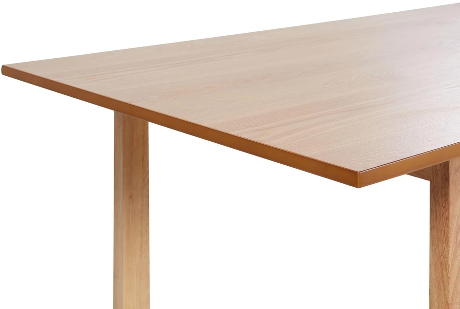 Beliani Valgomojo stalas CAMDEN Šviesaus uosio spalvos 180 cm 95 cm