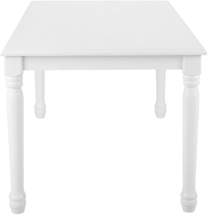 Beliani Valgomojo stalas CARY baltas 180 cm 90 cm