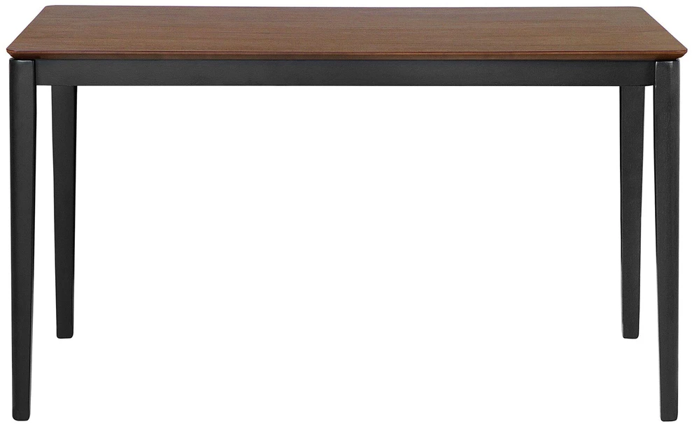 Beliani Valgomojo stalas CEDAR tamsaus riešutmedžio spalvos 135 cm 80 cm