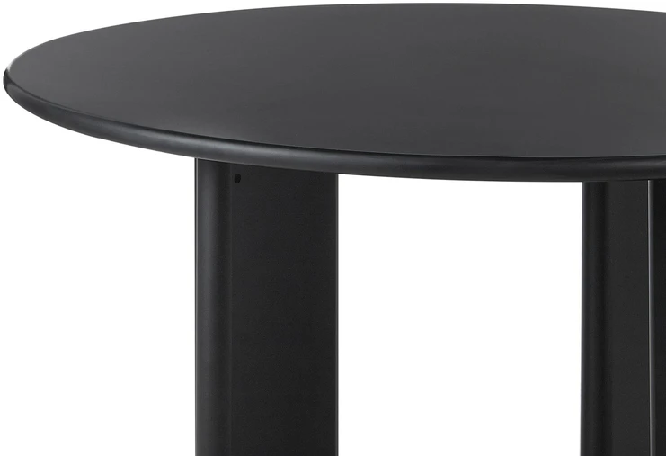 Beliani Valgomojo stalas COSMO juodas 120 cm