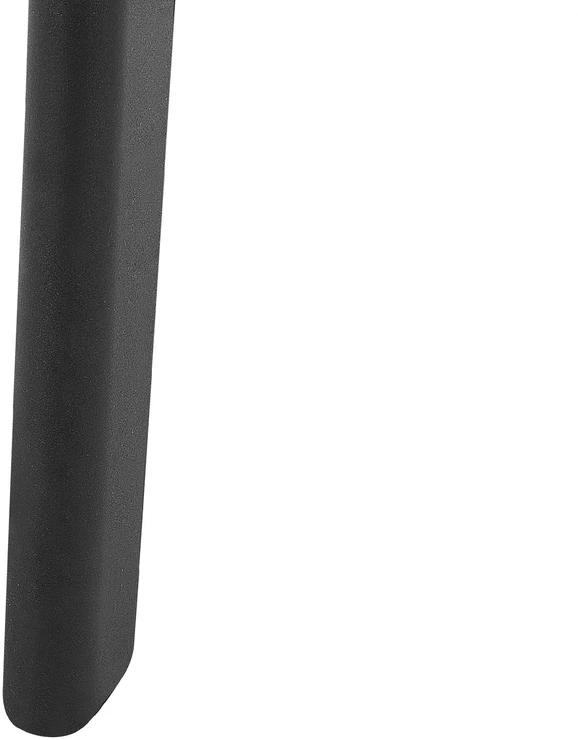 Beliani Valgomojo stalas DORCAS juodas 150 cm 90 cm