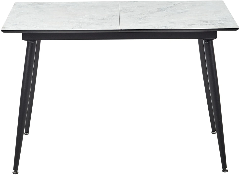 Beliani Valgomojo stalas EFTALIA baltas marmuras 120/150 cm 80 cm