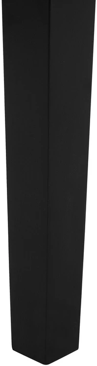 Beliani Valgomojo stalas GEORGIA juodas 150 cm 90 cm medis