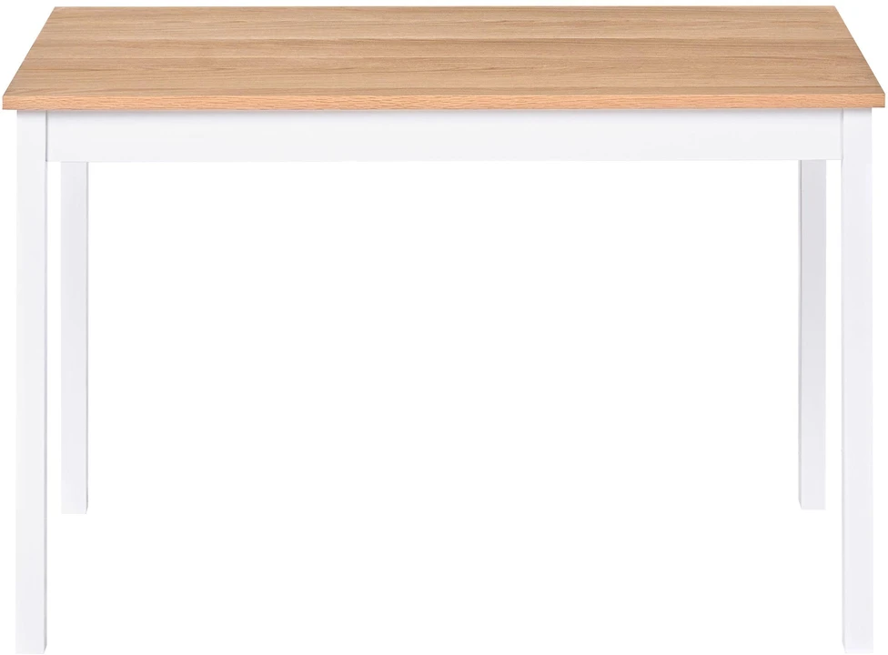 Beliani Valgomojo stalas HOUSTON šviesaus ąžuolo spalvos 125 cm 75 cm