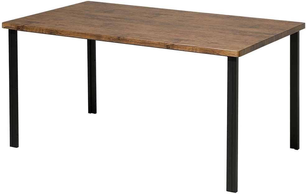 Beliani Valgomojo stalas LAREDO, tamsiai rudas, 150 × 90 cm
