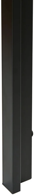 Beliani Valgomojo stalas MANN rudas/juodas 120 cm 80 cm