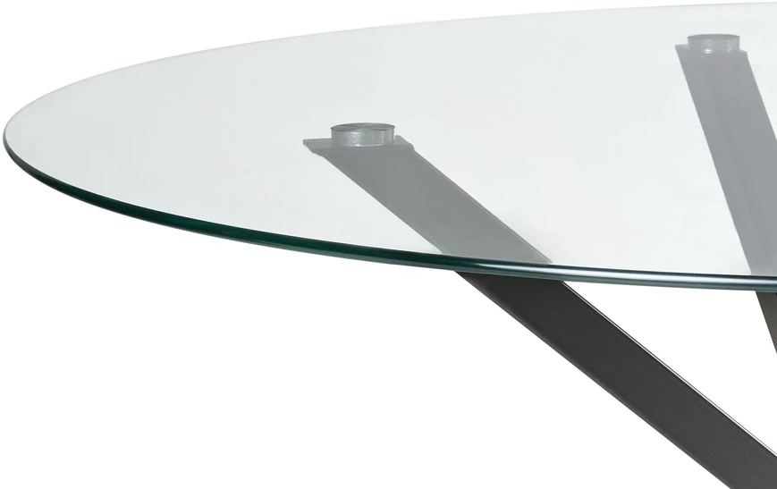 Beliani Valgomojo stalas MESTON, juodas, 120 cm, grūdintas stiklas