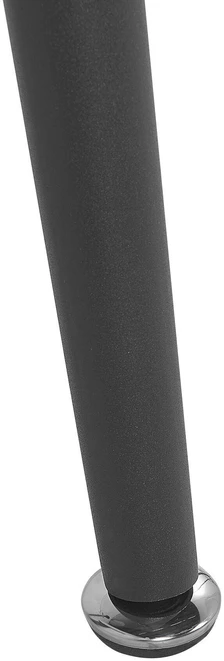 Beliani Valgomojo stalas MIDLAND juodas 140 cm 80 cm grūdintas stiklas