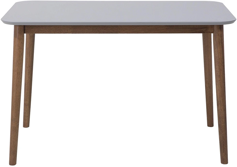 Beliani Valgomojo stalas MODESTO Pilkas 120 cm 80 cm Medinis