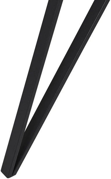 Beliani Valgomojo stalas MOLDEN marmuro imitacija / juodas 150 cm 80 cm