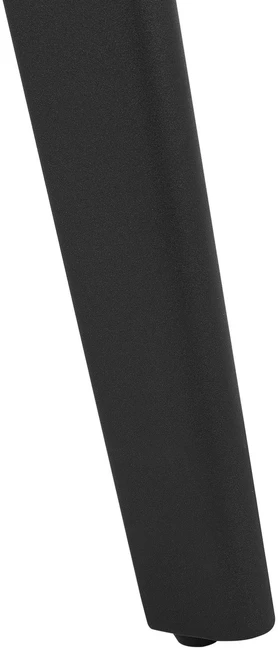 Beliani Valgomojo stalas MOSBY baltas marmuro raštas 110 cm