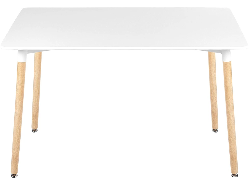 Beliani Valgomojo stalas NEWBERRY baltas 120 cm x 80 cm