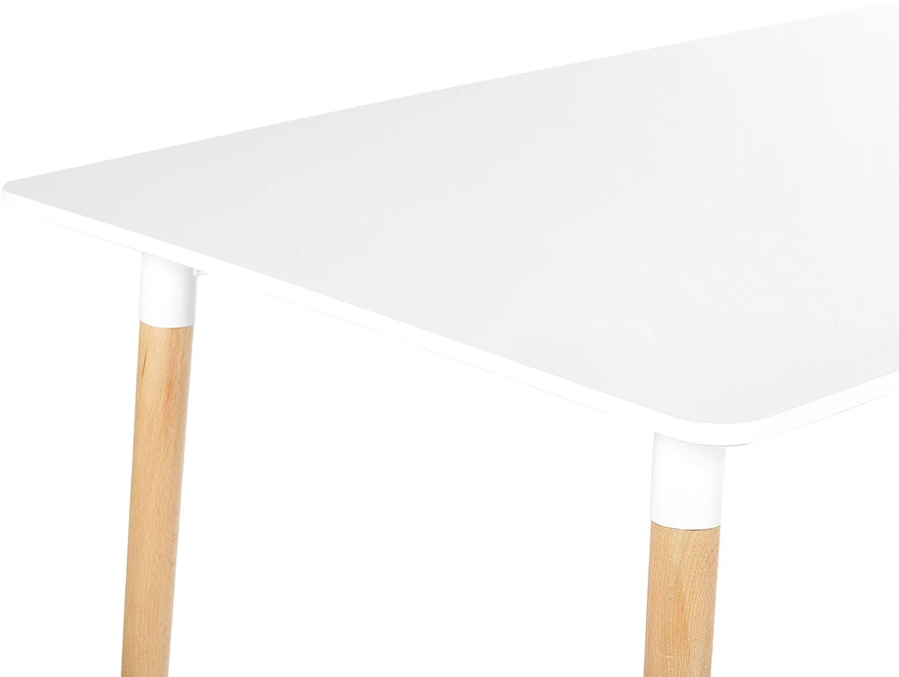 Beliani Valgomojo stalas NEWBERRY baltas 120 cm x 80 cm