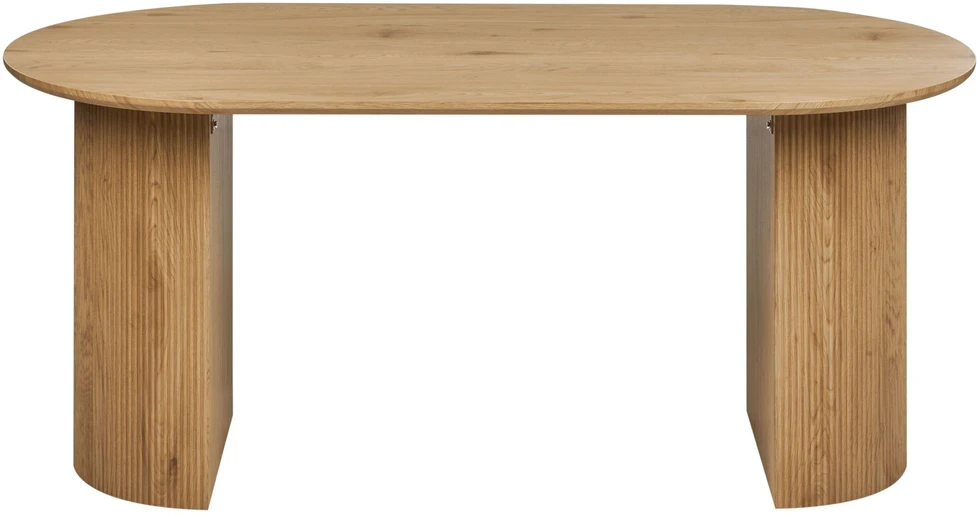 Beliani Valgomojo stalas SAVORY Šviesiai rudas 180 cm 90 cm