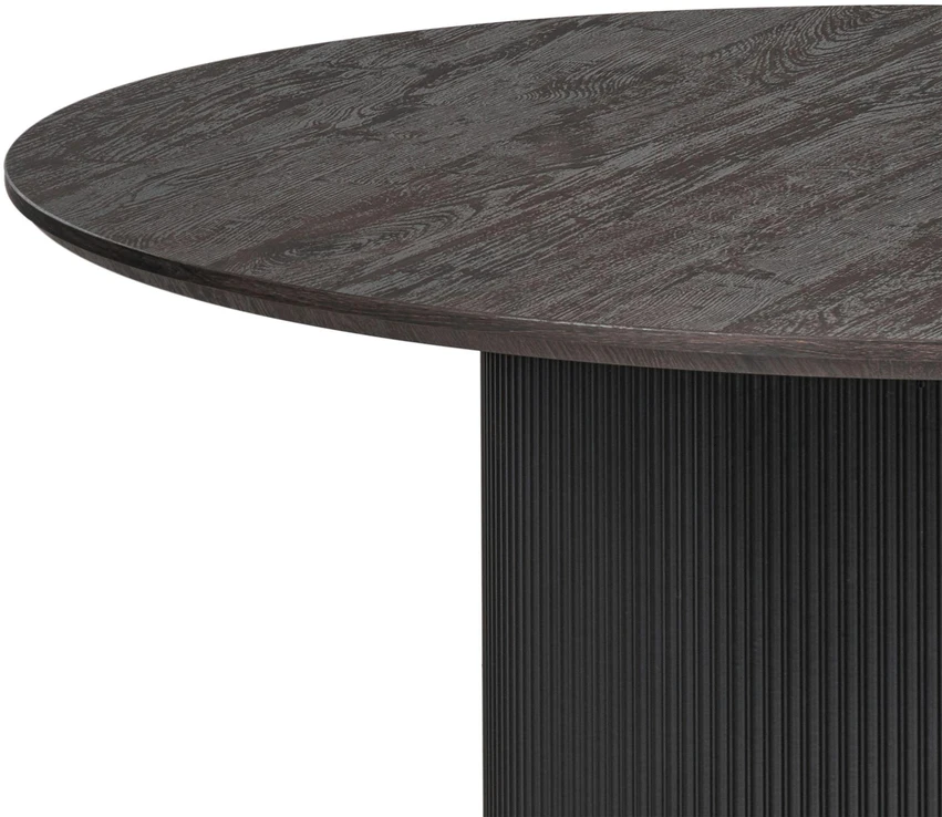 Beliani Valgomojo stalas SHEHO juodas 120 cm