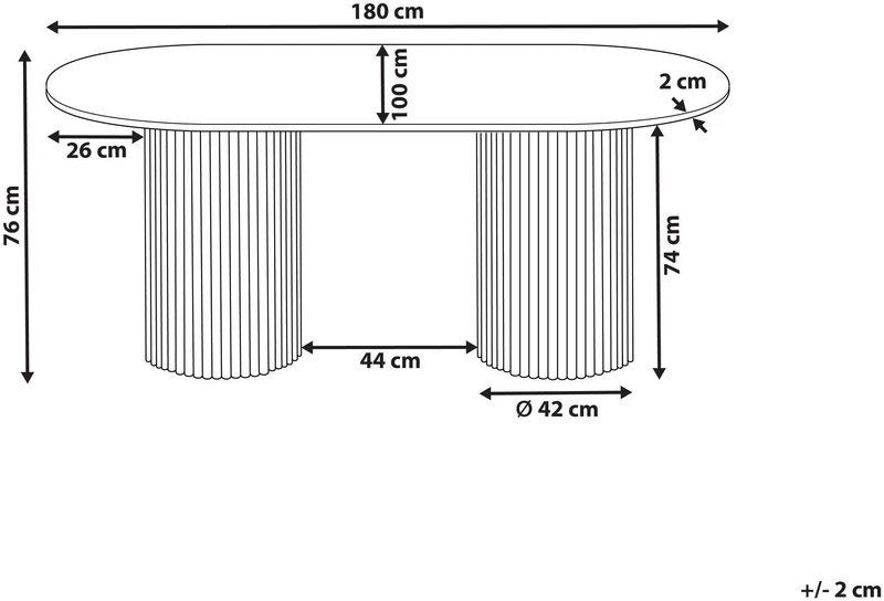 Beliani Valgomojo stalas SHERIDAN juodas 180 cm 100 cm