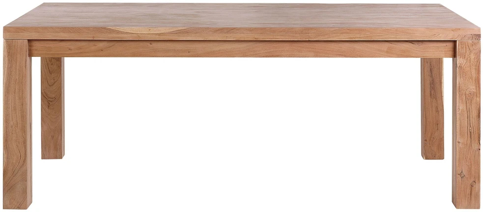 Beliani Valgomojo stalas TESA Rudas 180x90 cm Akacijos mediena
