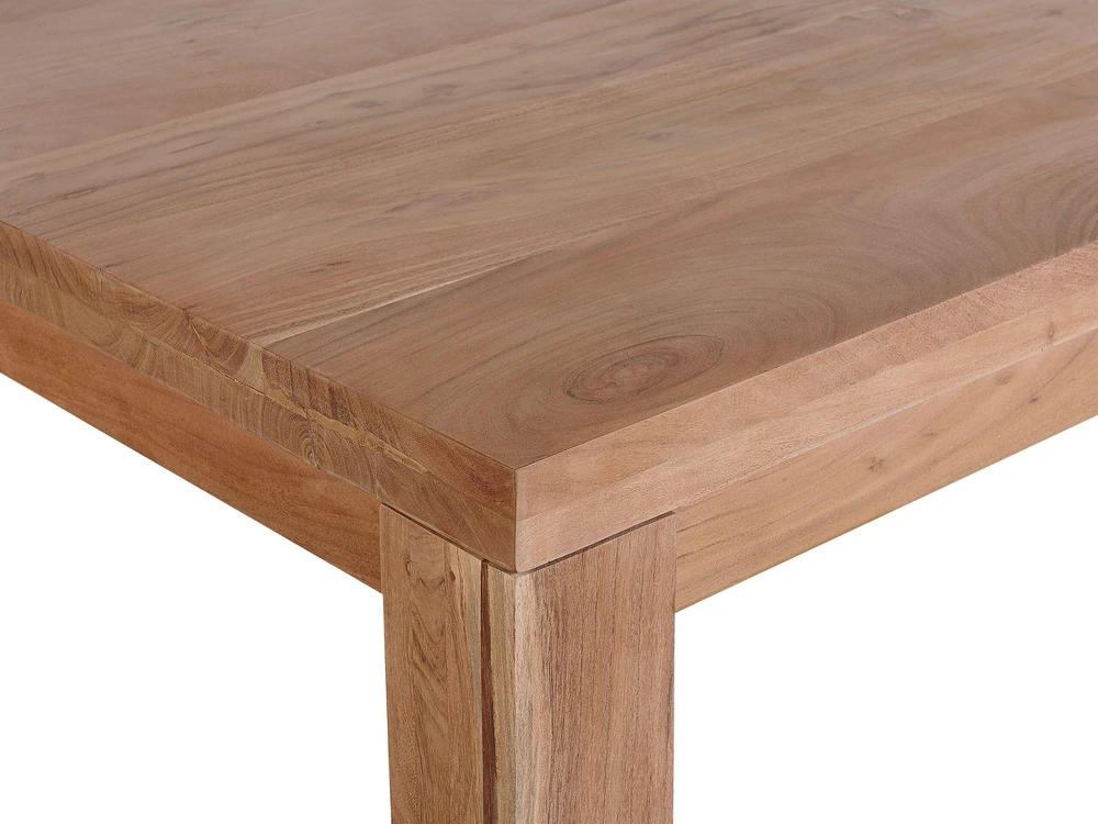Beliani Valgomojo stalas TESA Rudas 180x90 cm Akacijos mediena