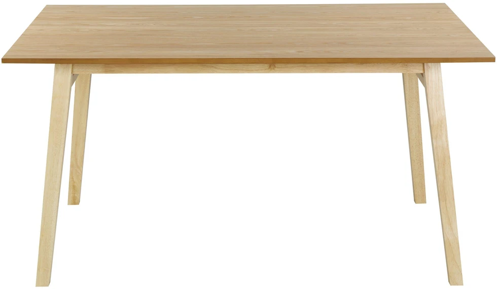 Beliani Valgomojo stalas VARLEY natūralaus uosio spalvos 150 cm x 90 cm