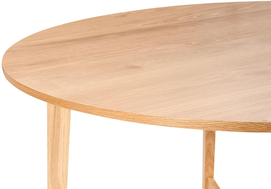 Beliani Valgomojo stalas WAIPORI šviesaus ąžuolo spalvos 140 cm