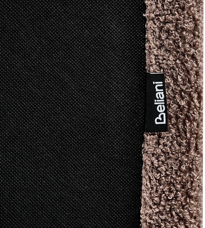 Beliani Vandeninė lova Boucle ALBI 180 x 200 cm, ruda