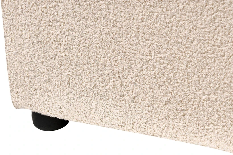 Beliani Vandeninė lova Boucle LAVAUR 160 x 200 cm smėlio spalvos