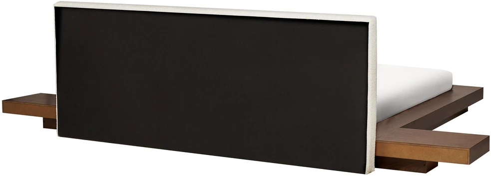 Beliani Vandeninė lova Boucle ZEN 180 x 200 cm ruda uosio spalva