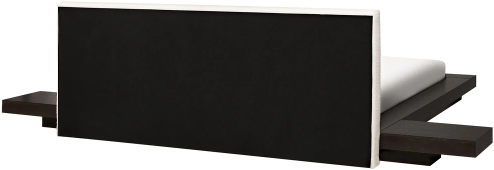Beliani Vandeninė lova Boucle ZEN 180 x 200 cm tamsaus uosio spalvos