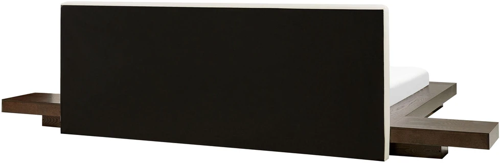 Beliani Vandeninė lova iš dirbtinės odos ZEN 180 x 200 cm tamsaus uosio spalvos