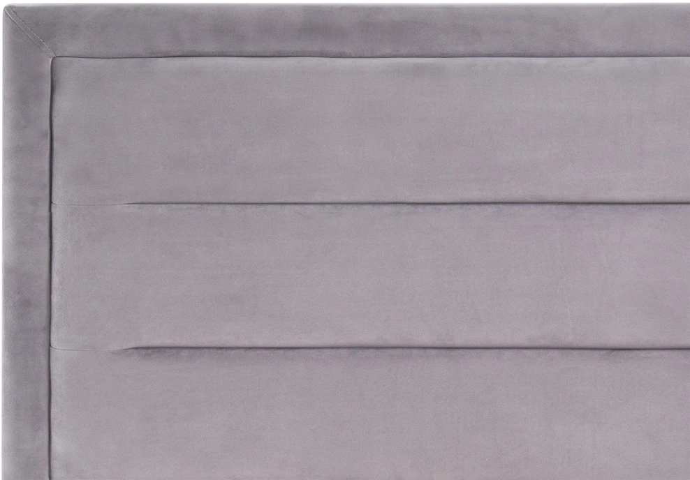Beliani Vandeninė lova ROUEN, veliūras, 160 x 200 cm, tamsiai pilka