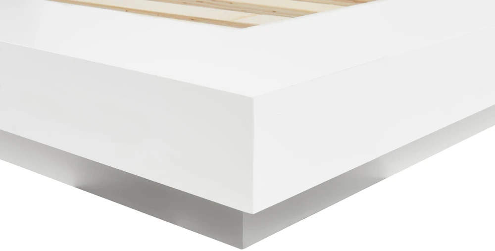Beliani Vandens lova Boucle ZEN 180 x 200 cm Balta