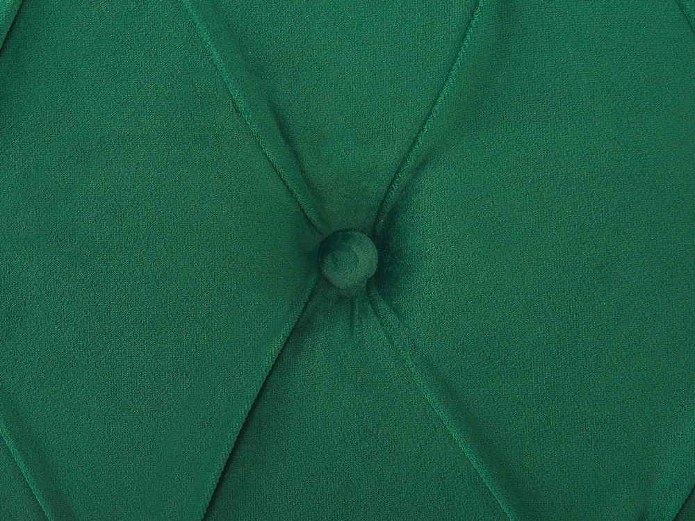Beliani Vandens lova iš veliūro AVALLON 160 x 200 cm smaragdinė