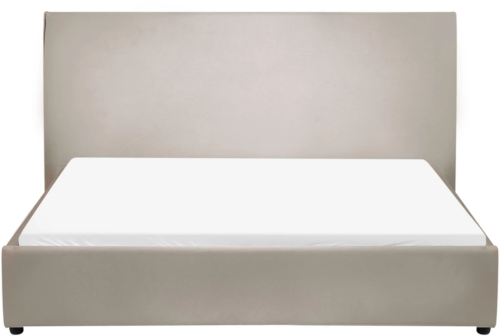 Beliani Vandens lova LAVAUR 160 x 200 cm smėlio spalvos