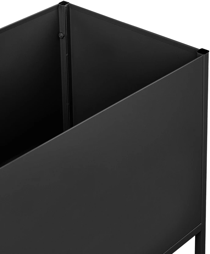 Beliani Vazonas ant kojelių TAPIEN metalinis 70 cm juodas