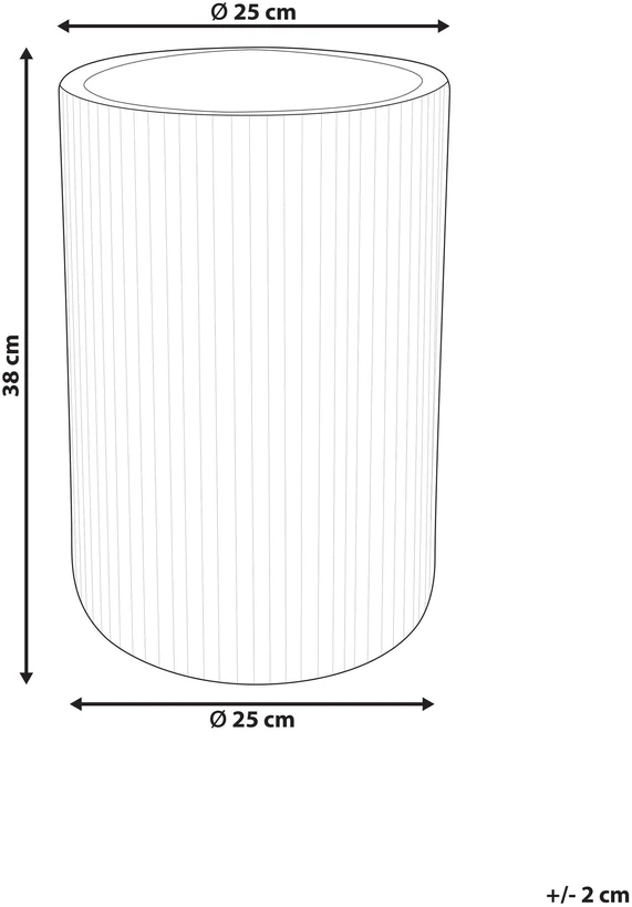 Beliani Vazonas EANTIO, 25 cm, rudas